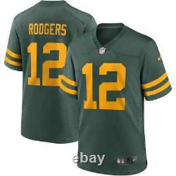 New 2021 NFL Aaron Rodgers Green Bay Packers Nike Alternate Game Player Jersey