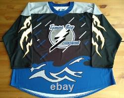 New 3XL Tampa Bay Lightning Fan Concept Reverse Retro Black Storm 1996 Jersey