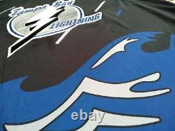 New 3XL Tampa Bay Lightning Fan Concept Reverse Retro Black Storm 1996 Jersey