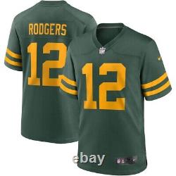 New Aaron Rodgers Green Bay Packers Nike Alternate Game Player Jersey Men's XL