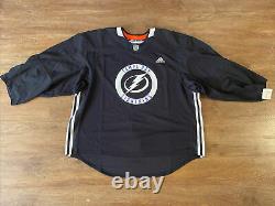 New Adidas NHL Tampa Bay Lightning Black Practice Jersey Size 60G Goalie Cut