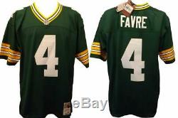 New Brett Favre #4 Green Bay Packers Mens M-5XL Mitchell & Ness Jersey $150