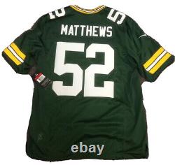 New Clay Matthews Mens Large Limited Nike Green Bay Packers Jersey
