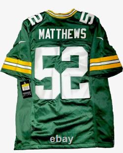 New Clay Matthews Mens Small Limited Nike Green Bay Packers Jersey