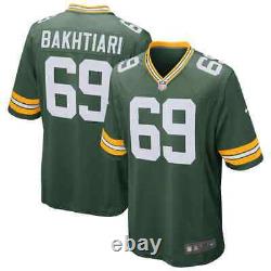New David Bakhtiari Green Bay Packers Nike Game Player Jersey Men's 2022 NFL NWT
