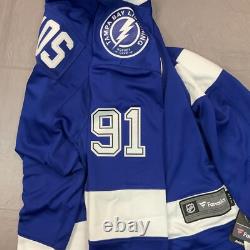 New Fanatics Steven Stamkos Tampa Bay Lightning Mens Breakaway Jersey Sz L $175