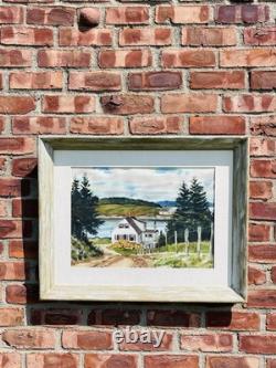 New Jersey Artist Kent Day Coes Signed Watercolor. Saint Margaret's Bay NS
