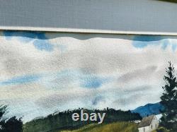 New Jersey Artist Kent Day Coes Signed Watercolor. Saint Margaret's Bay NS