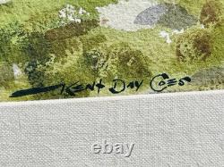 New Jersey Artist Kent Day Coes Signed Watercolor. Saint Margaret's Bay NS