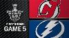 New Jersey Devils Vs Tampa Bay Lightning Apr 21 2018 Game 5 Stanley Cup 2018