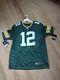 New Large Nike Authentic Limited Greey Bay Packers Aarron Rogers Nfl Jersey