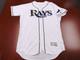 New Majestic Mlb Authentic Tampa Bay Rays White Flex Jersey Size 46