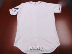 New Majestic Mlb Authentic Tampa Bay Rays White Flex Jersey Size 46
