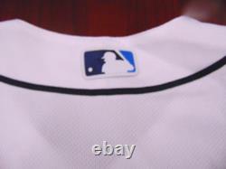 New Majestic Mlb Authentic Tampa Bay Rays White Flex Jersey Size 46