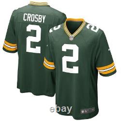 New Mason Crosby Green Bay Packers Nike Game Player Jersey Men's 2022 NFL NWT