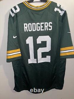 New Men's Nike Green Bay Packers Aaron Rodgers #12 Game Player Jersey Size XL