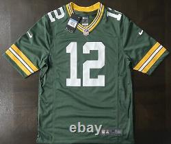 New Men's Nike Green Bay Packers Aaron Rodgers #12 Game Player Jersey Sz S, M, L