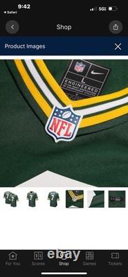 New Men's Nike Quay Walker Green Bay Packers Player Game Large Jersey- Green