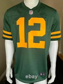 New NFL Aaron Rodgers Green Bay Packers Nike Alternate Game Player Jersey XL NWT