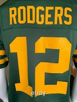 New NFL Aaron Rodgers Green Bay Packers Nike Alternate Game Player Jersey XL NWT