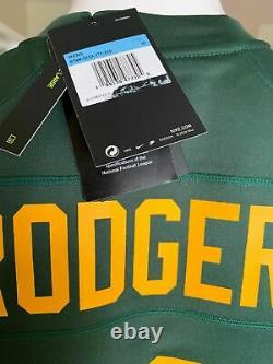 New NFL Aaron Rodgers Green Bay Packers Nike Alternate Game Player Jersey XL NWT