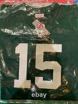 New NFL Green Bay Packers Sz 2xl # 15 Bart Starr Legacy Home Throwbacks Jersey