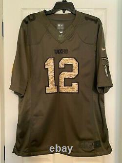 New NIKE SZ L Aaron Rodgers Green Bay Packers Salute to Service NFL jersey
