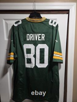 New Nike Donald Driver Green Bay Packers NFL Green Game Jersey Men's Sz XL $130