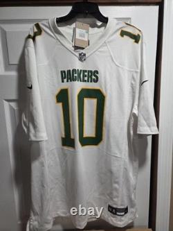 New Nike Jordan Love #10 Green Bay Packers NFL Game Jersey Men's Sz 3XL $130
