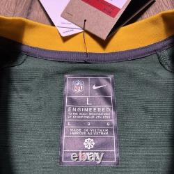 New Nike Jordan Love #10 Green Bay Packers NFL Green Game Jersey Men's Sz L $130