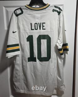 New Nike Jordan Love Green Bay Packers NFL Game Jersey Men's Sz L $130
