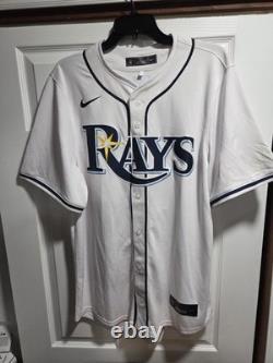 New Nike Junior Caminero #13 Tampa Bay Rays MLB Limited Jersey Men's Sz L $175