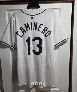New Nike Junior Caminero #13 Tampa Bay Rays MLB Limited Jersey Men's Sz L $175