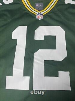 New Nike Men's Green Bay Packers Aaron Rodgers Green Game Player Jersey Large