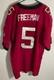New Nike Nfl Tampa Bay Buccaneers Josh Freeman Jersey Mens Size 52 Red & Black