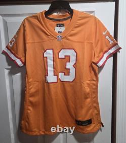 New Nike Tampa Bay Buccaneers Mike Evans NFL Game Creamsicle Jersey Women's Sz L
