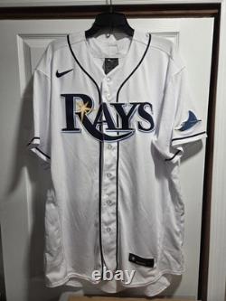 New Nike Tampa Bay Rays Authentic On-Field White Elite Sewn Jersey 52 2XL $355