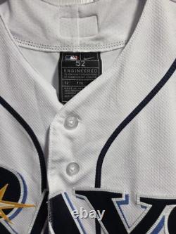 New Nike Tampa Bay Rays Authentic On-Field White Elite Sewn Jersey 52 2XL $355