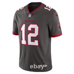 New Nike Tom Brady Tampa Bay Buccaneers Pewter Alternate Game Jersey Gray NFL 2X