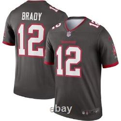 New Nike Tom Brady Tampa Bay Buccaneers Pewter Alternate Game Jersey Gray NFL XL