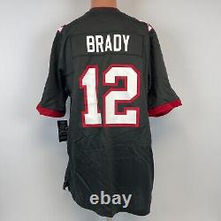 New Nike Tom Brady Tampa Bay Buccaneers Pewter Alternate Game Jersey NFL L
