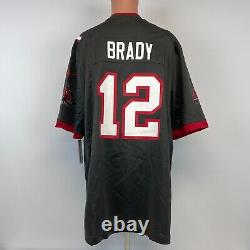 New Nike Tom Brady Tampa Bay Buccaneers Pewter Alternate Game Jersey NFL XL