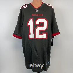 New Nike Tom Brady Tampa Bay Buccaneers Pewter Alternate Game Jersey NFL XL
