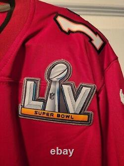 New Nike Tom Brady Tampa Bay Buccaneers Super Bowl LV 55 Event Jersey Red Sz LG