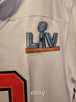 New Nike Tom Brady Tampa Bay Buccaneers Super Bowl LV 55 Jersey White Sz LG