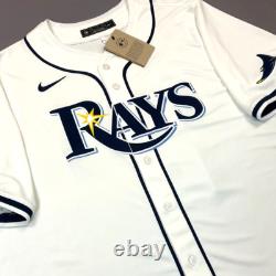 New Nike Yandy Díaz Tampa Bay Rays White Limited Jersey Men's Sz 2XL $175