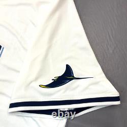 New Nike Yandy Díaz Tampa Bay Rays White Limited Jersey Men's Sz 2XL $175