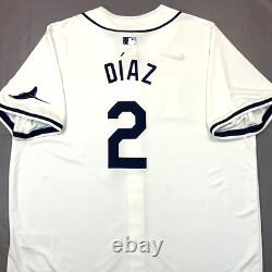 New Nike Yandy Díaz Tampa Bay Rays White Limited Jersey Men's Sz 2XL $175