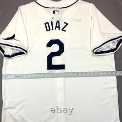 New Nike Yandy Díaz Tampa Bay Rays White Limited Jersey Men's Sz 2XL $175