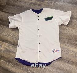 New Rare Vintage Tampa Bay Devil Rays Reverseable Jersey Large Made In USA 90s